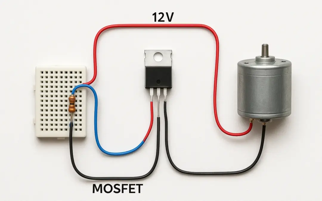 Contrôle de Moteur via MOSFET