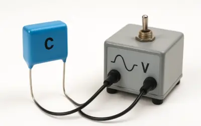 Puissance dans un Circuit Capacitif AC