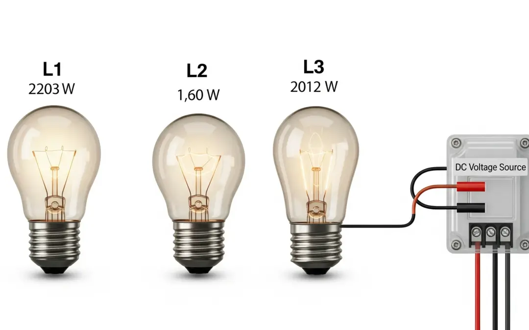 Analyse d’un Circuit en Série avec Trois Lampes