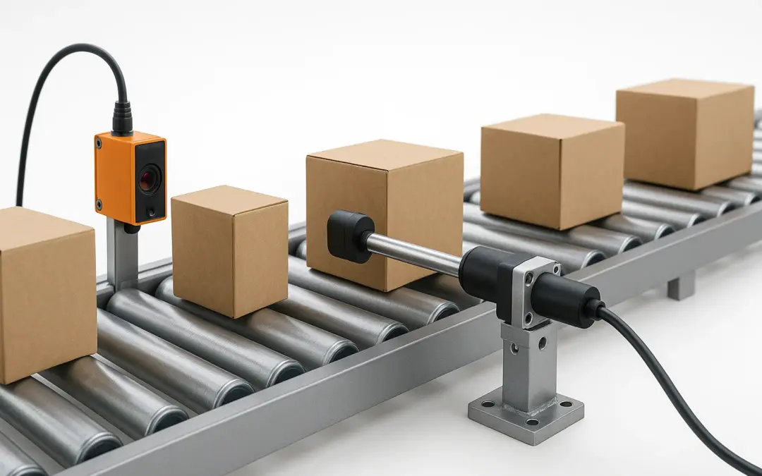 Système de contrôle pour un convoyeur industriel