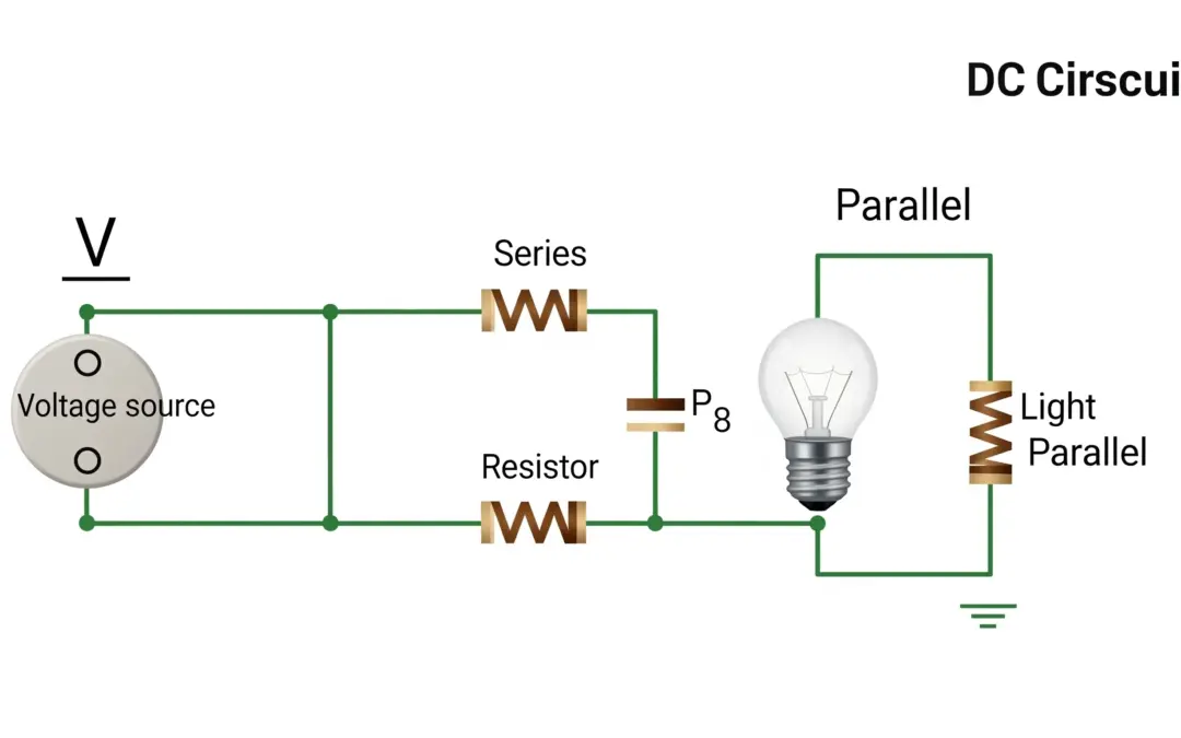 Courant à travers Résistances et Ampoule