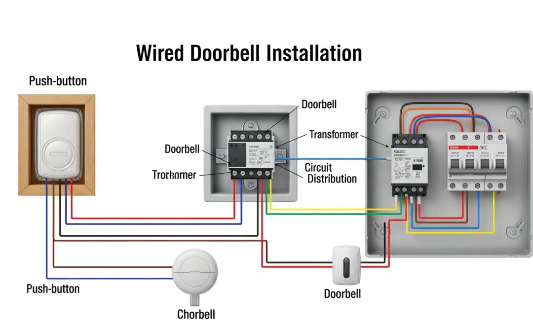 Schéma de câblage d’une sonnette filaire
