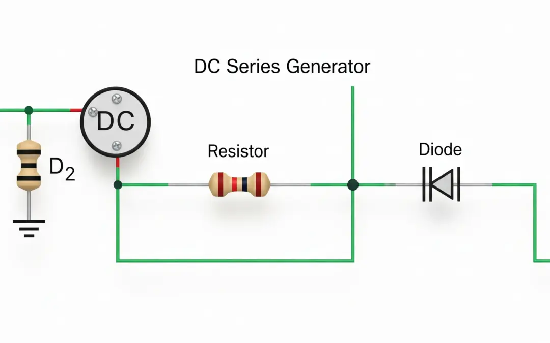 Circuit simple avec diode de redressement
